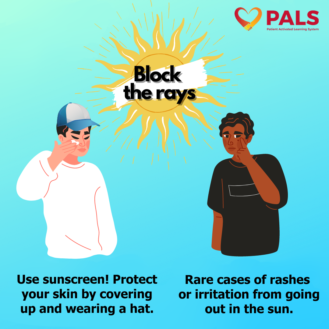 block the rays